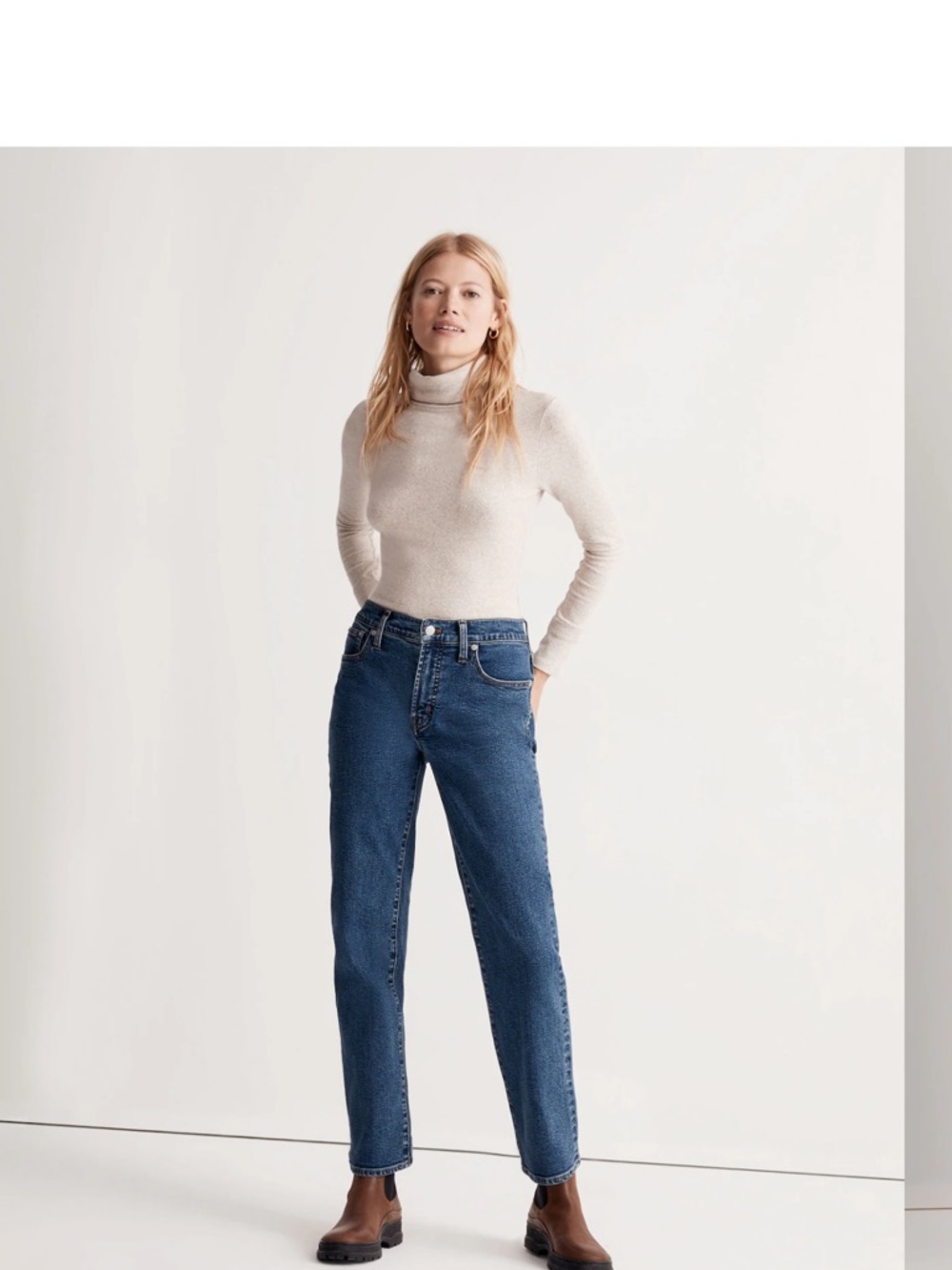 Madewell The Perfect Vintage Straight Jean in Bright Indigo Instacozy Edition 27